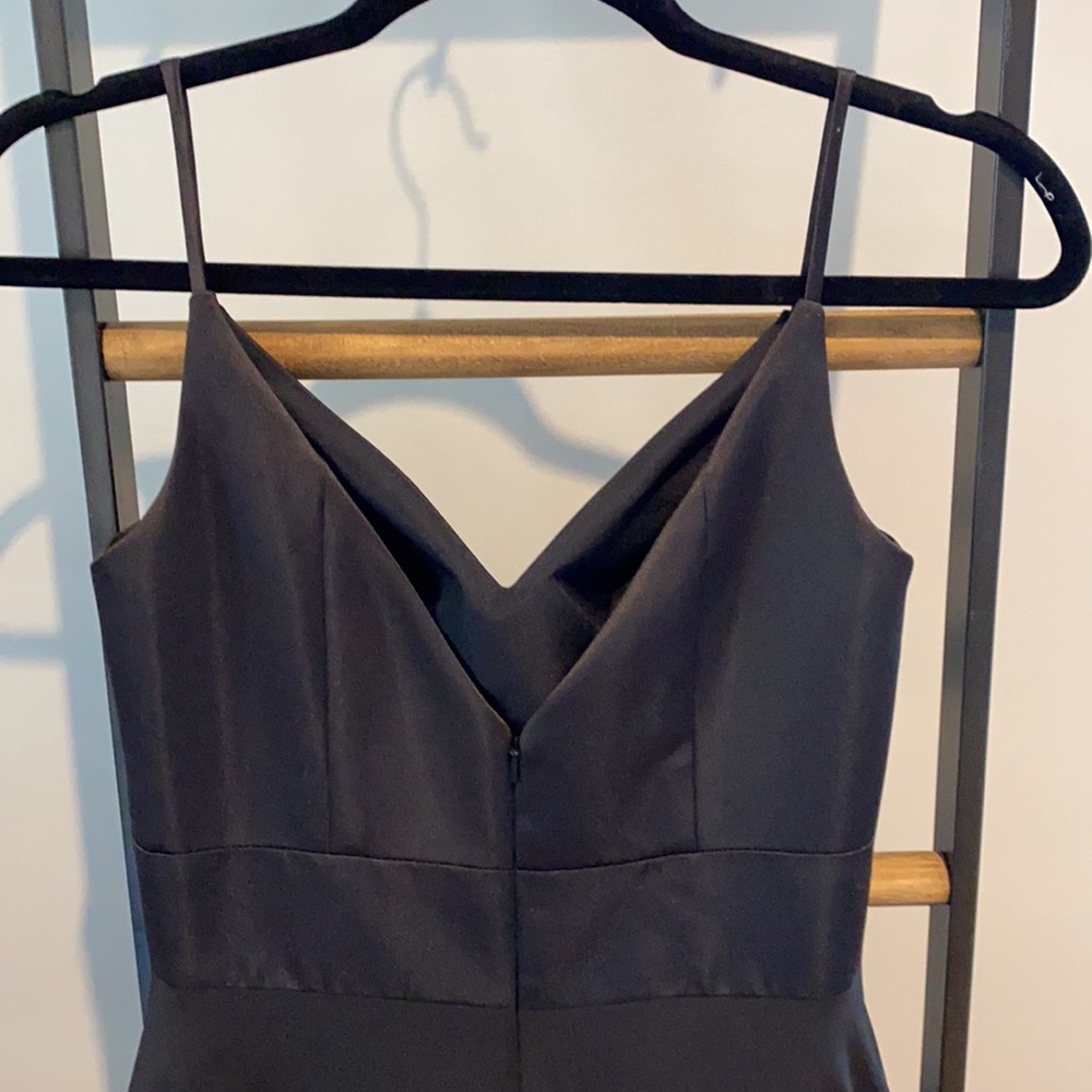 Sorella Vita Mixed Fabric Black Gown - Picture 2 of 3